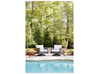 Jensen Outdoor Furniture Coral IPE Swivel Rocker Chair /Gray