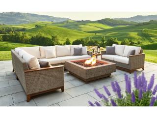 Jensen Outdoor Furniture Coral IPE Sectional Left Seat/ /Natural