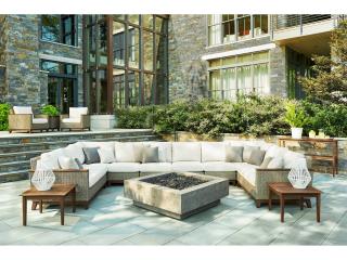 Jensen Outdoor Furniture Coral IPE Sectional Corner /Natural