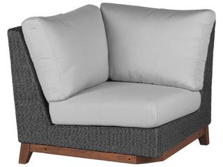 Coral Ipe Wood and Viro Fiber Sectional Corner