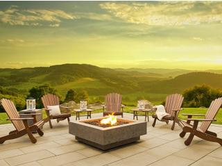 Jensen Outdoor Furniture Heritage IPE Firepit Lounge Set