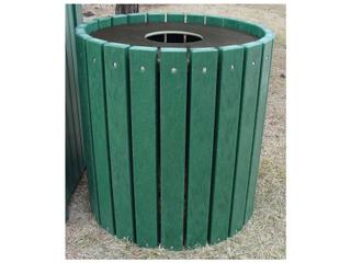 Recycled Plastic Heavy duty Round 32 Gallon Receptacles