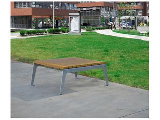 Frog Furnishings Plaza Steel Rectangular Outdoor Coffee Table
