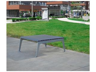 Frog Furnishings Plaza Steel Rectangular Outdoor Coffee Table