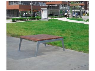 Frog Furnishings Plaza Steel Rectangular Outdoor Coffee Table