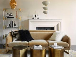 Jonathan Adler Jacques Clear / Brass Etagere