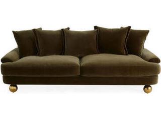 Greenwich Green Upholstered Sofa