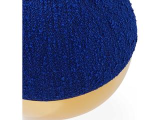 Jonathan Adler Alphaville Cirrus Cobalt Olympus Ivory Blue Upholstered Accent Stool