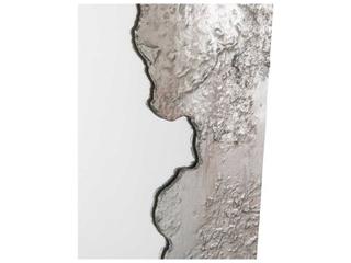 John Richard Wakame Silver / Pewter Rectangular Wall Mirror