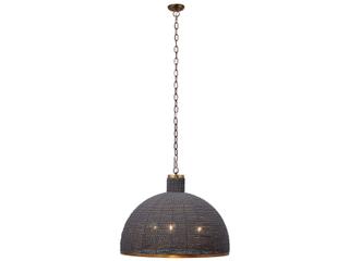Jamie Young Big Sur 3-Light Slate Blue Dome Chandelier