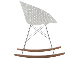 Kartell Smatrik Oak Wood Brown Arm Dining Chair  (Sold in 2)