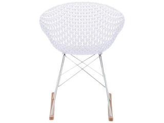 Kartell Smatrik Oak Wood Brown Arm Dining Chair  (Sold in 2)