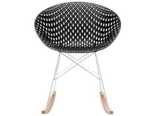 Kartell Smatrik Oak Wood Black Arm Dining Chair  (Sold in 2)