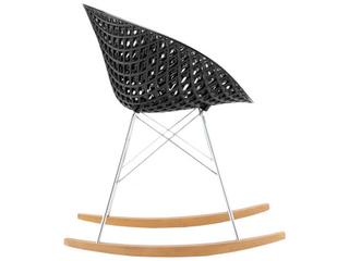 Kartell Smatrik Oak Wood Black Arm Dining Chair  (Sold in 2)