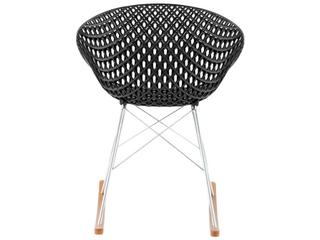 Kartell Smatrik Oak Wood Black Arm Dining Chair  (Sold in 2)