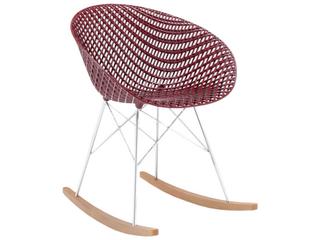 Kartell Smatrik Oak Wood Brown Arm Dining Chair  (Sold in 2)