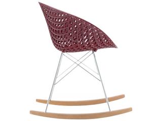 Kartell Smatrik Oak Wood Brown Arm Dining Chair  (Sold in 2)
