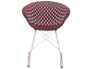 Kartell Smatrik Oak Wood Brown Arm Dining Chair  (Sold in 2)