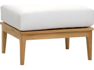 Kingsley Bate Special Order Lucia Teak Cushion Ottoman