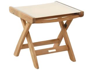 Kingsley Bate Special Order St. Tropez Teak Sling Ottoman