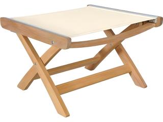 St. Tropez Teak Folding Sling Ottoman