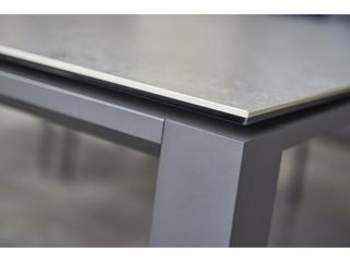 Kettler Concept Aluminum Lava Rectangular Ceramic Top Patio Dining Table