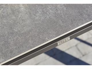 Kettler Concept Aluminum Lava Rectangular Ceramic Top Outdoor Patio Dining Table