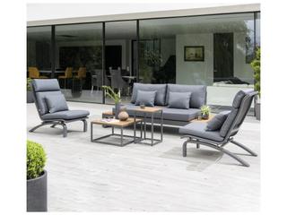 Kettler Life Felix Lava teak comforma Steel Aluminum Cushion Lounge Chair