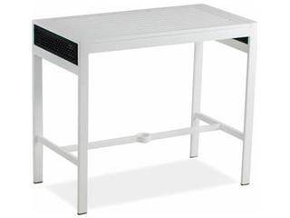 Koverton Parkview Woven Wicker Rectangular Wicker Outdoor Patio Bar Table
