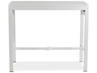 Koverton Parkview Woven Wicker Rectangular Wicker Outdoor Patio Bar Table