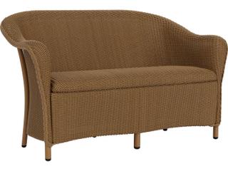 Reflections Wicker Outdoor Patio Loveseat with Padded Seat