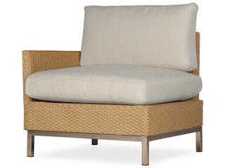 Elements Steel Wicker Right Arm Outdoor Patio Lounge Chair