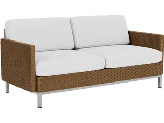 Elements Steel Wicker Outdoor Loveseat