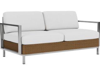 Elements Steel Wicker Outdoor Patio Loveseat