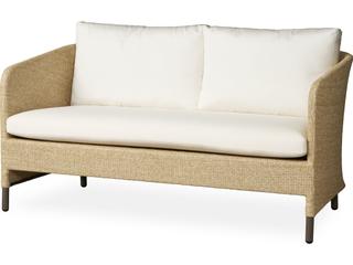 Verona Wheat Textilene Wicker Outdoor Loveseat
