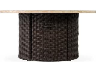 Mesa Wicker Round Outdoor Patio Fire Pit Table