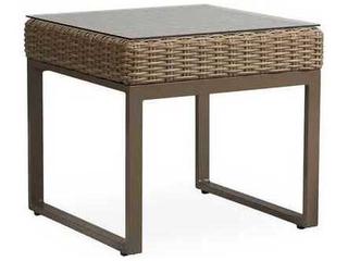 Milan Wicker Square Outdoor Patio End Table
