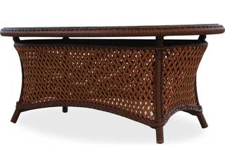 Grand Traverse Wicker Oval Patio Coffee Table