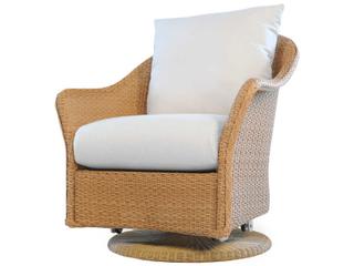 Weekend Retreat Wicker Swivel Glider Outdoor Lounge Chair