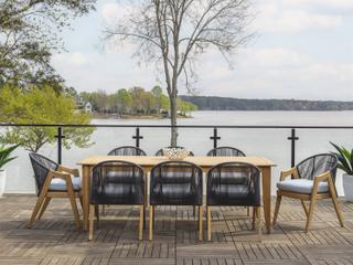 Lloyd Flanders Alpine Teak Dining Set