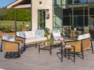 Lloyd Flanders Galloway Aluminum Cushion Lounge Set