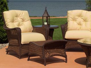 Lloyd Flanders Grand Traverse Wicker Outdoor Lounge Set