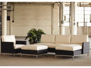 Lloyd Flanders Elements Steel Wicker Outdoor Lounge Set