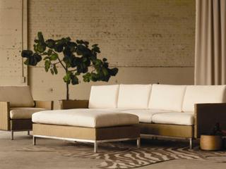 Lloyd Flanders Elements Steel Wicker Outdoor Lounge Set