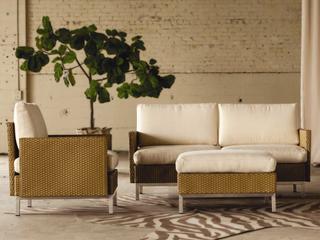 Lloyd Flanders Elements Steel Wicker Outdoor Patio Lounge Set