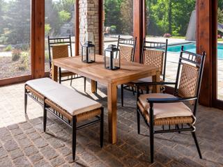 Lloyd Flanders Low Country Wicker Outdoor Patio Dining Set