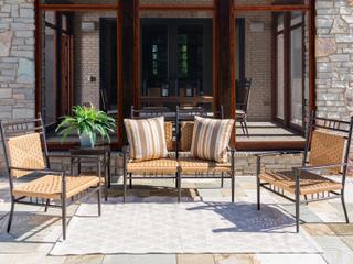 Lloyd Flanders Low Country Wicker Outdoor Patio Lounge Set