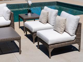 Lloyd Flanders Martinique Wicker Cushion Patio Lounge Set