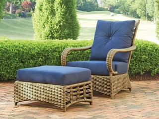 Lloyd Flanders Magnolia Wicker Outdoor Patio Lounge Set