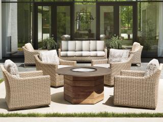 Lloyd Flanders Milan Wicker Cushion Lounge Set